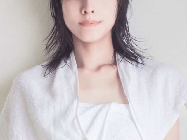 女性のアップ