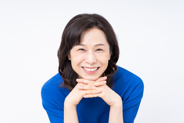 笑顔の主婦