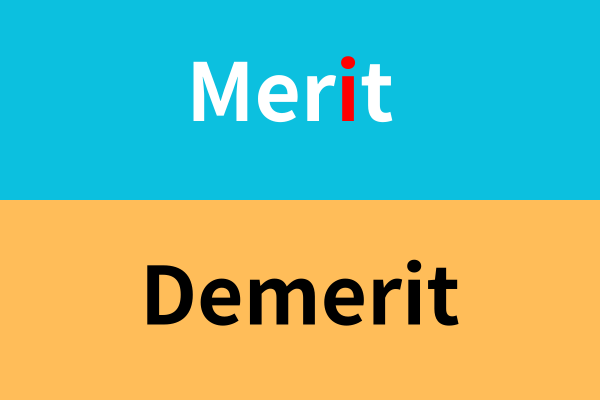 メリット＆デメリットのタイポ